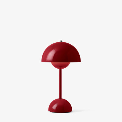 Lámpara Flowerpot VP9 Portable - Rojo Bermellón