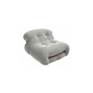 Soriana Armchair - Ash Grey/Red