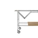 Carrito Alima - Cromado/Roble