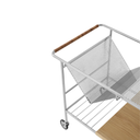 Carrito Alima - Cromado/Roble