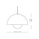 Lámpara Flowerpot VP2 - Rojo Bermellón