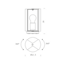 Poser Pivoting Lamp - Blue 