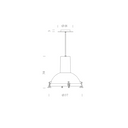 Lámpara Projecteur 365 Suspensión - Night Blue