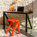 Taburete Bureaurama - Naranja fluorescente