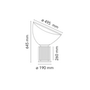 Taccia LED Lamp - Silver 