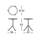 Mesa lateral Officina 42 - Nogal americano