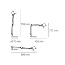 Tolomeo Micro Special Edition Lamp - Copper