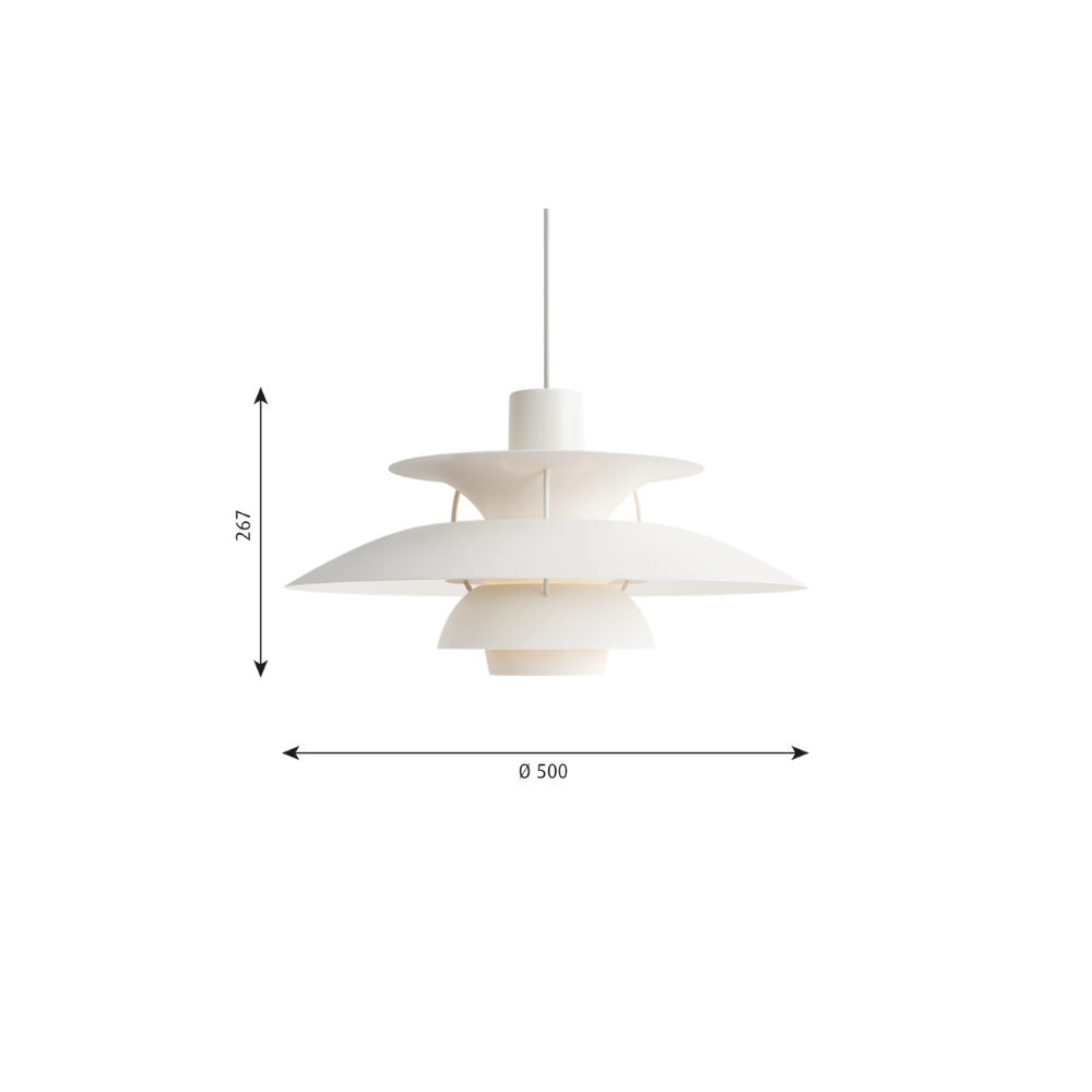 Lámpara PH5  - Blanco Monocromático