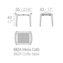 Mesa Lateral Ibiza - Negro