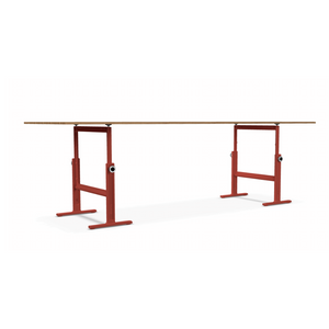 Mesa Brut - Rojo/roble