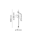 Lámpara de suspensión OK - Negro