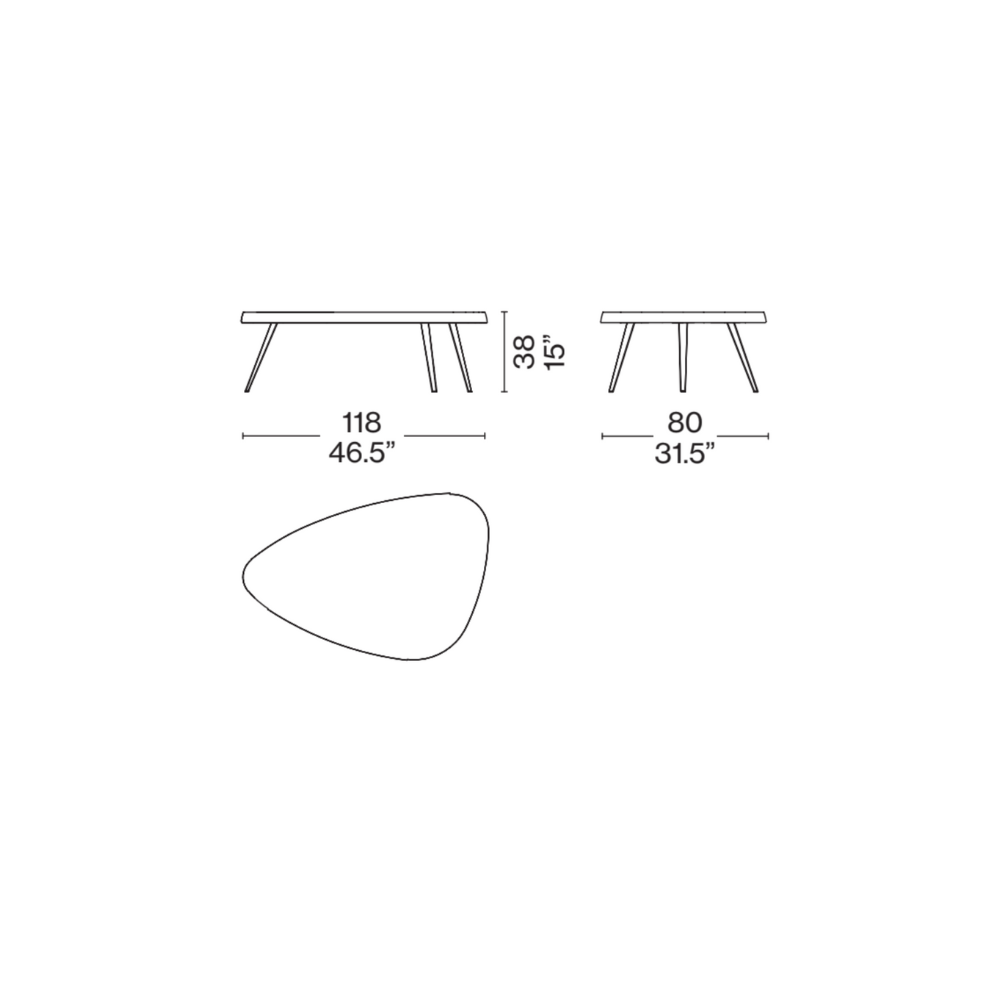 Mesa Mexique H38 - Roble