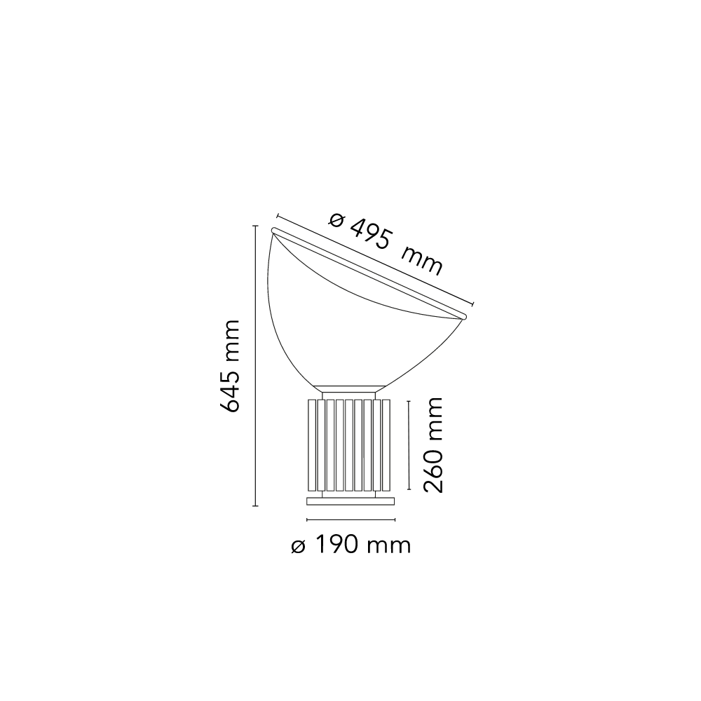 Lámpara Taccia LED - Blanca