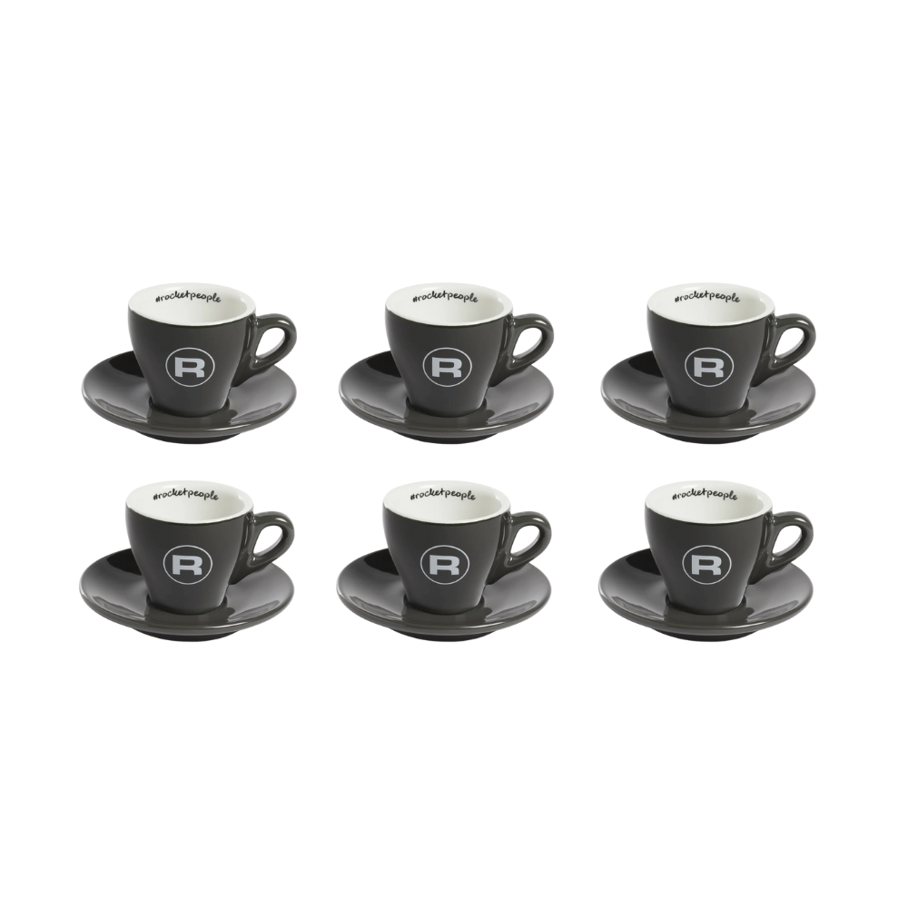 Set 6 tazas espresso Rocket - Gris