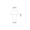 Lámpara Onfale sobremesa pequeña