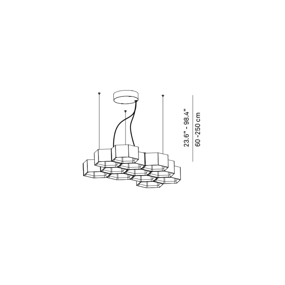Lámpara Honeycomb Suspensión
