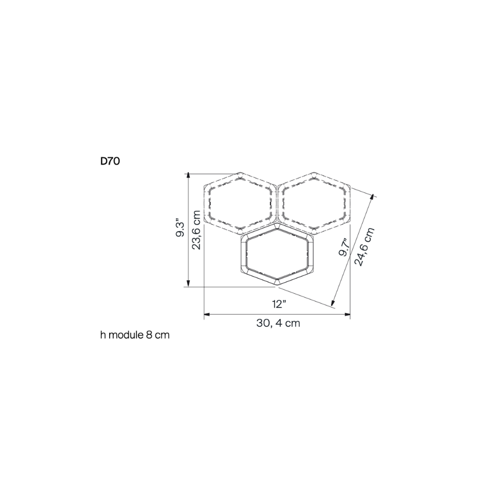 Lámpara Honeycomb Suspensión