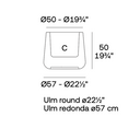 Ulm 57cm Self-Watering Pot - Anthracite Grey