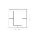 Cruise Square Rug - Beige