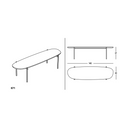 Niobe 140 Table - Marquina Marble