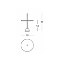 Servomuto Table - White/Black