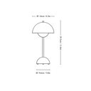 Flowerpot VP9 Portable Lamp - Vermillion Red