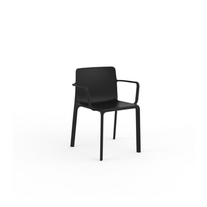 Kes Chair with Arms - Black