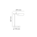 Tab Table Lamp - Matte Blue 