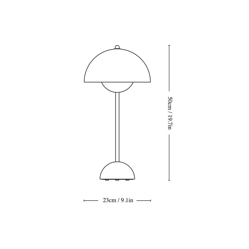 Lámpara Flowerpot VP3 - Metal Pulido