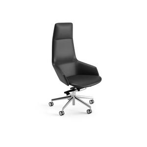 ASTON Direction Armchair - Black Leather