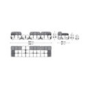 Sofá Camaleonda 288/354 - Verde oliva