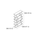 SH05 Arie Shelving Unit - Oak