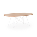 Mesa XZ3 Oval - Blanco/Roble Natural
