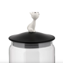 Contenedor para alimento de gatos, MiòJar - Negro