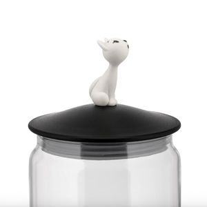 Contenedor para alimento de gatos, MiòJar - Negro