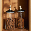 Contenedor para alimento de gatos, MiòJar - Negro