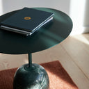 Mesa Lato LN9 - Verde profundo y mármol Verde Alpi