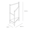 EK04 Tripod Coat Rack - Oak