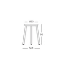 Deja-vu 50 Stool - Black