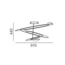 Pirce Soffitto Lamp - White
