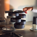 Portacápsulas de café Plissé, negro