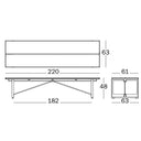 Banqueta Brut Grande - Roja