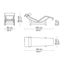 Chaise Longue LC4 - Ecru