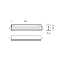 Apliqué Cylindrique - Gris Antracita