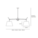 Tolomeo Suspensión Basculante 2 Brazos