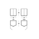 Nightstand 728 Z24 - Talc - Left Side 