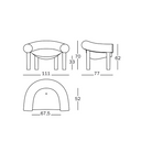 Sam Son Armchair - White 