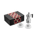 Cafetera espresso Pulcina + set de tazas Alessi