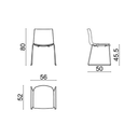Silla Catifa Carta 46 - Café
