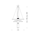 Oh Mei Ma Weiss LED Suspension Lamp